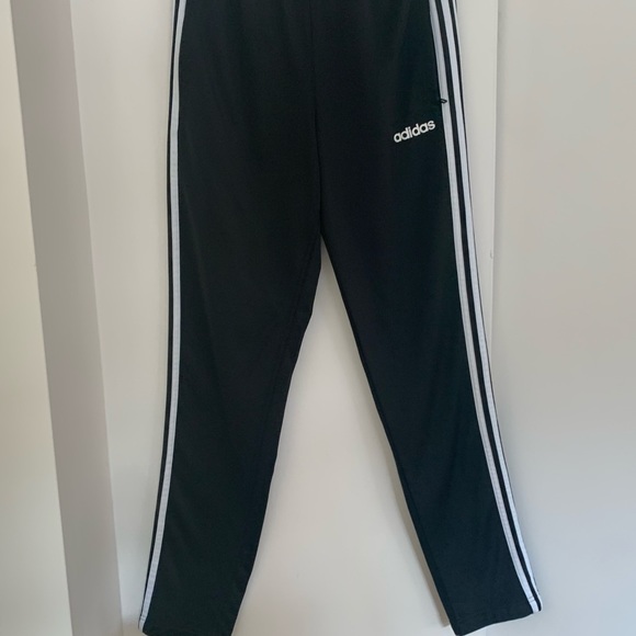Adidas Black Track Pants With White Stripes - Picture 3 of 16